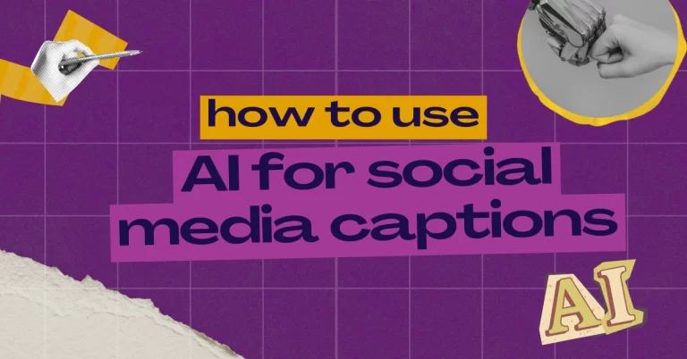 Using AI for social media captions